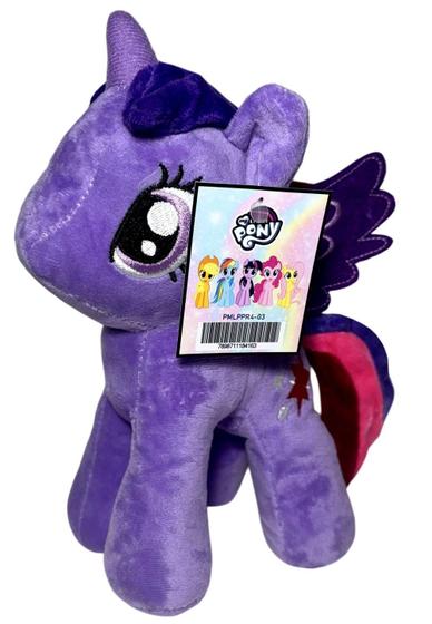 Imagem de Brinquedo Boneca De Pelúcia Personagem Infantil Menina Pônei Twilight Sparkle Roxo My Little Pony