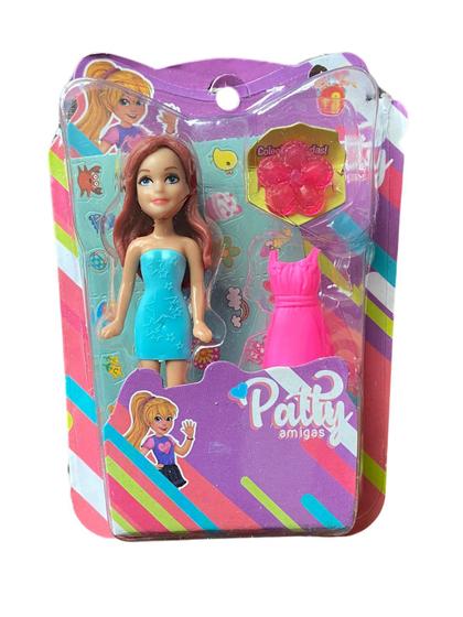 Imagem de Brinquedo Boneca pequena Fashion com acessórios e Anel