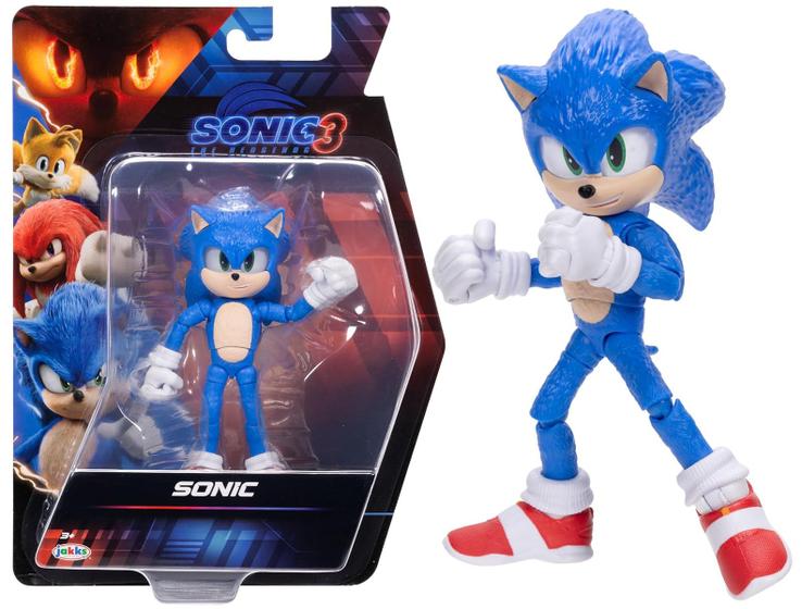 Imagem de Brinquedo Boneco Figura Articulada Sonic 3  O Filme De 12 Cm