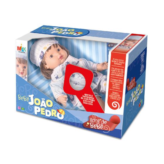 Imagem de Brinquedo Boneco Infantil João Pedro Chora e da Risada