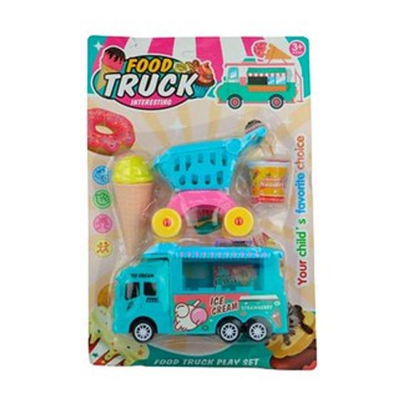 Imagem de Brinquedo Brinquedo Carrinho Sorvete 4pçs Food Truck Colors   - 53526