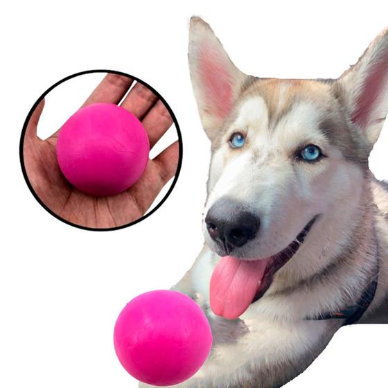 Imagem de Brinquedo Cachorro Bolinha Maciça E Lisa Para Cães 70mm