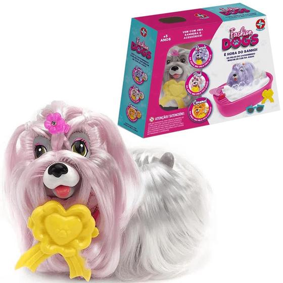 Brinquedo Cachorro Rosa e Acessórios Coleção Fashion Dogs - Estrela ...