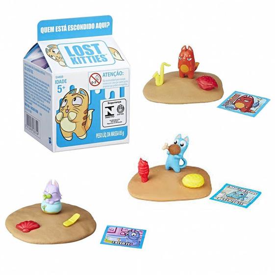 Brinquedo Caixa SURPRESA Lost Kitties Com Massa de Modelar - Hasbro ...