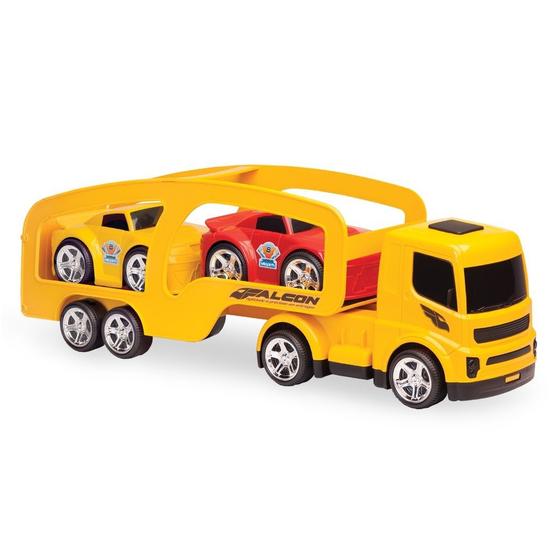 Imagem de Brinquedo Caminhão Cegonheira Grande Falcon Carreta Carros - Usual Brinquedos