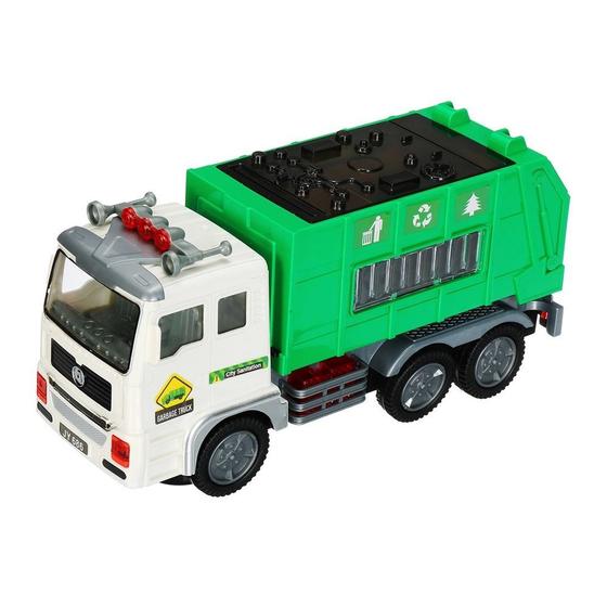 Imagem de Brinquedo Caminhão de Lixo Com Som e Luz Bate e Volta 360