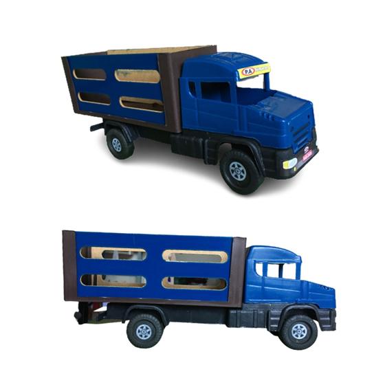 Imagem de Brinquedo caminhão infantil meninos crianças azul 1 unidade