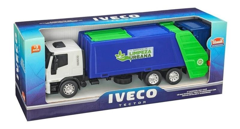 Imagem de Brinquedo Caminhão Iveco Coletor Lixo Usual Brinquedos