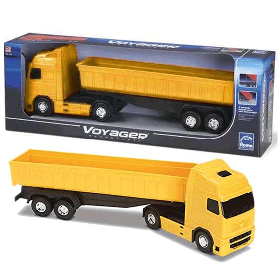 Brinquedo Caminhão Voyager Basculante Amarelo Roma Jensen - Caminhões ...