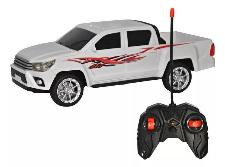 Imagem de Brinquedo Caminhonete Hilux de Controle Remoto  Acende Farol