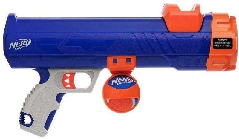 Imagem de Brinquedo Cão Lançador Bola Tênis Nerf Azul/Laranja - 16