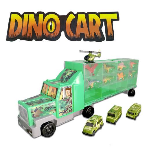 Imagem de Brinquedo Carreta Dino Cart Dinossauros e Carros Infantil