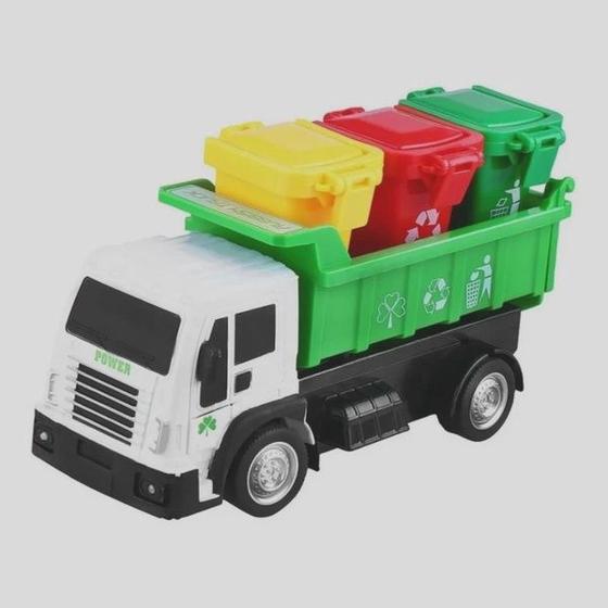 Imagem de Brinquedo Carrinho Caminhão de Lixo Com Controle Remoto