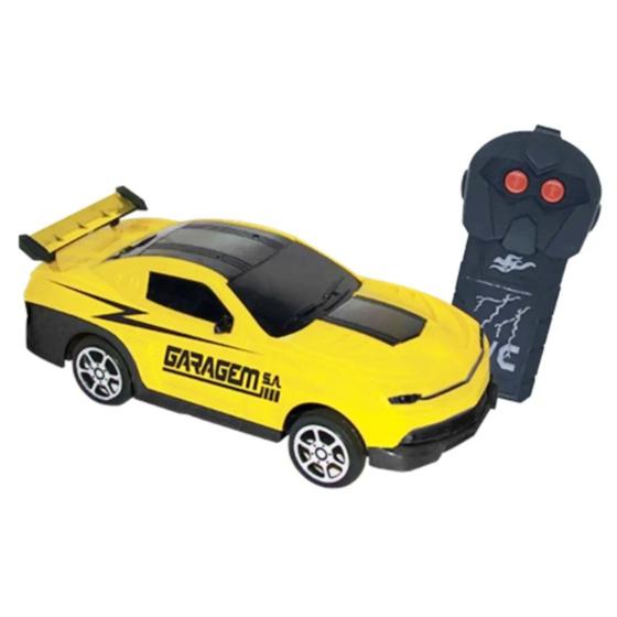 Imagem de Brinquedo Carrinho Com Controle Remoto Super Carro Amarelo