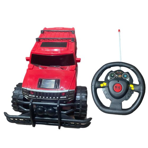 Imagem de Brinquedo Carrinho Controle Remoto Hummer Vermelho