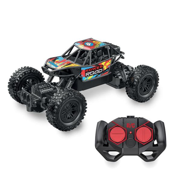 Imagem de Brinquedo Carrinho Controle Remoto Off Road 4x4 Suspensão