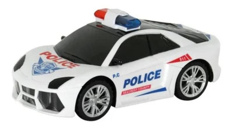 Imagem de Brinquedo Carrinho De Policia Com 3 Luzes Led E Som Crianças