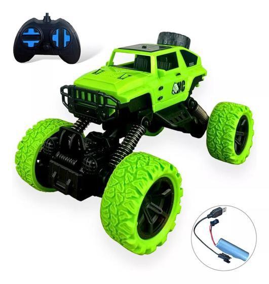 Imagem de Brinquedo Carrinho Jipe OFF ROAD Controle Remoto Recarregável VD