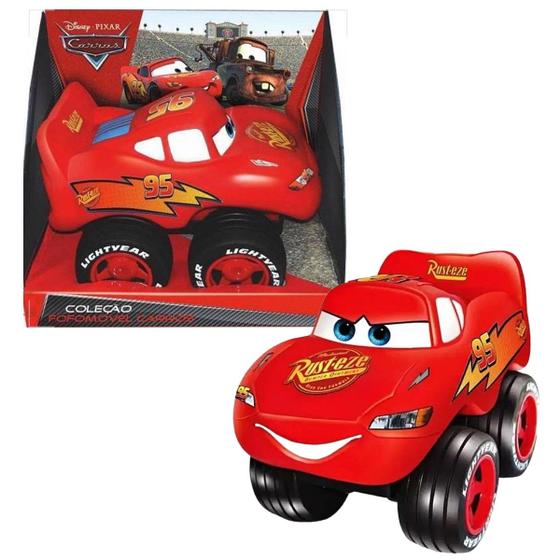 Imagem de Brinquedo Carrinho Vinil Fofomóvel Carros Relâmpago Mcqueen