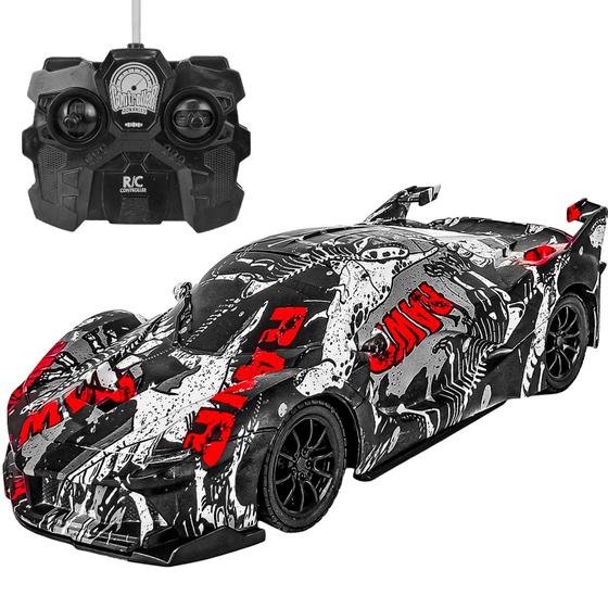 Imagem de Brinquedo Carro Runfast II Controle Remoto Dm Toys Com Luz