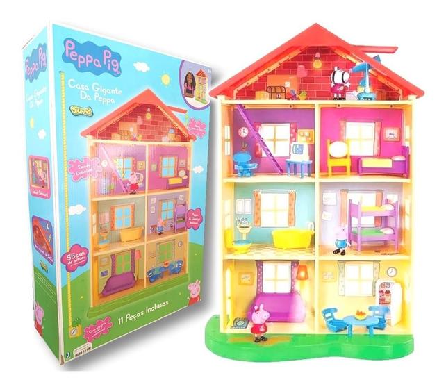Brinquedo Casa Gigante Da Peppa 7 Ambientes - 2315 Sunny - Sunny ...