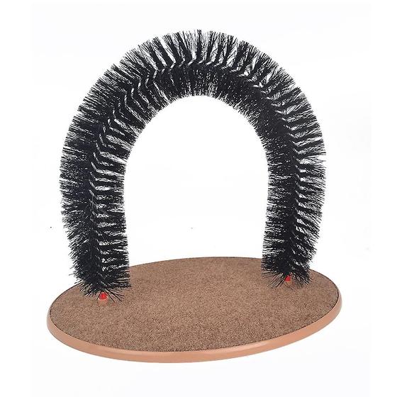 Imagem de Brinquedo Cat Arch Self Groomer com base de lã para gatos de estimação