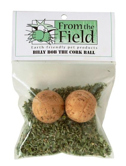 Imagem de Brinquedo Catnip Billy Bob - Bola de Cortiça para Gatos