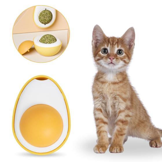 Imagem de Brinquedo Catnip Erva de Gato 100% Natural Ovinho Divertido 1 Uni