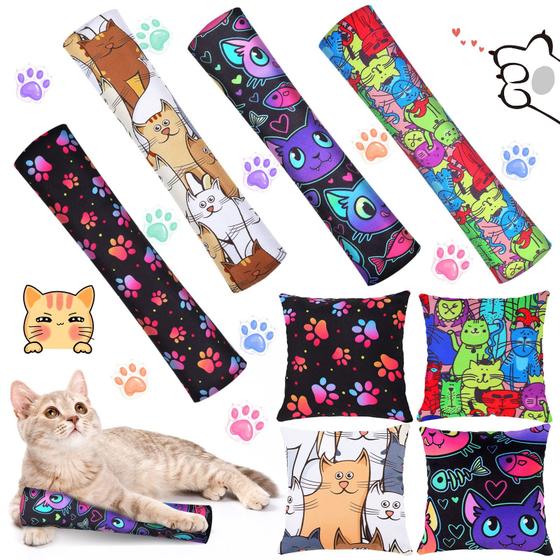 Imagem de Brinquedo Catnip Kicker Hungdao para Gatos - 8 Peças Resistentes à Mordida