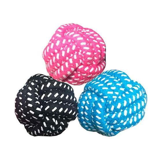 Imagem de Brinquedo Chalesco Rope Ball para Cães - Cores Sortidas