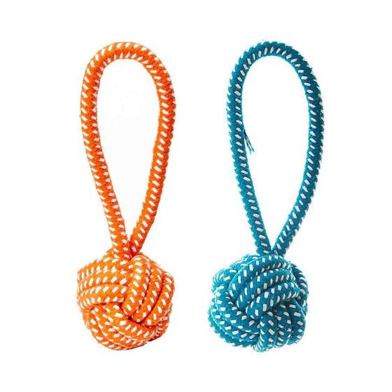 Imagem de Brinquedo Chalesco Rope Ball Plus para Cães - Cores Sortidas