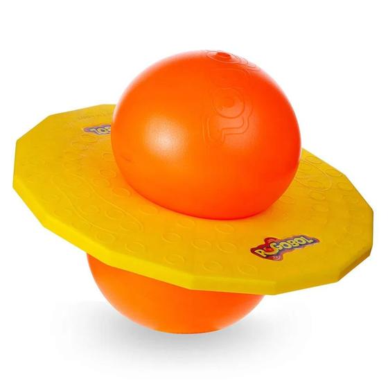 Imagem de Brinquedo Clássico Pogobol Amarelo e Laranja Estrela