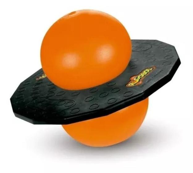 Imagem de Brinquedo Clássico Pogobol Preto E Laranja Estrela