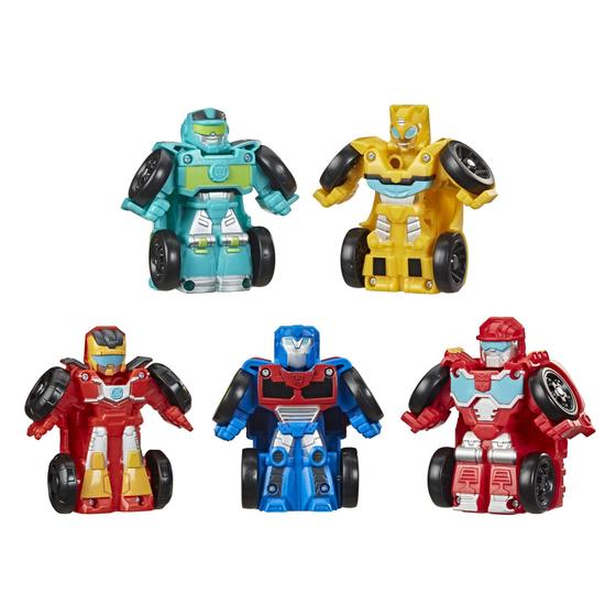 Imagem de Brinquedo colecionável de robô Transformers 5-Pack com mini carros de 2 polegadas