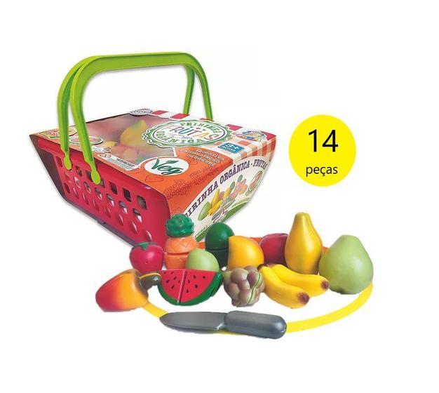 Imagem de Brinquedo Colorido Divertido Educativo Criança Feira Frutas