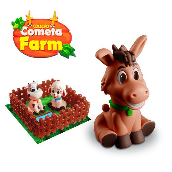 Imagem de Brinquedo Cometa Farm Burrinho Monta e Desmonta