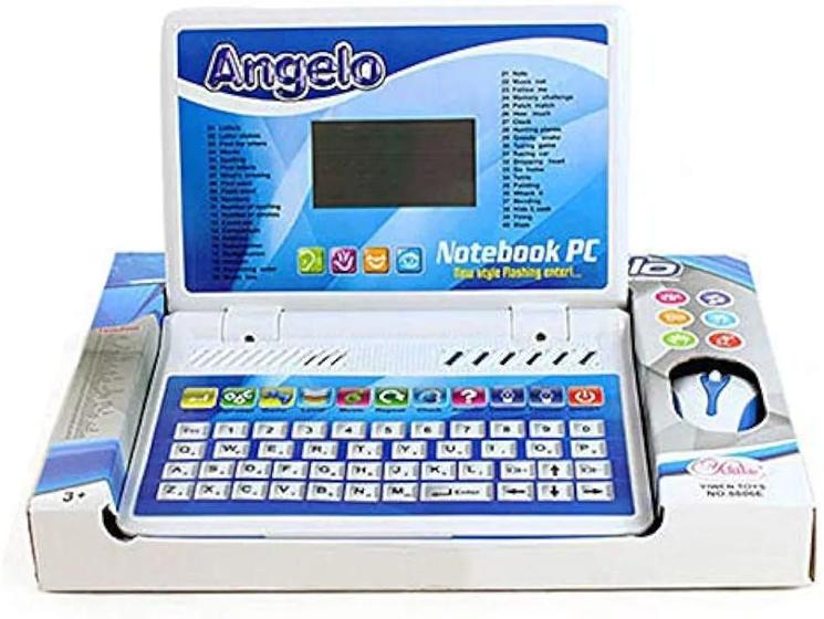 Imagem de Brinquedo Computador de brinquedo educacional e educacional azul