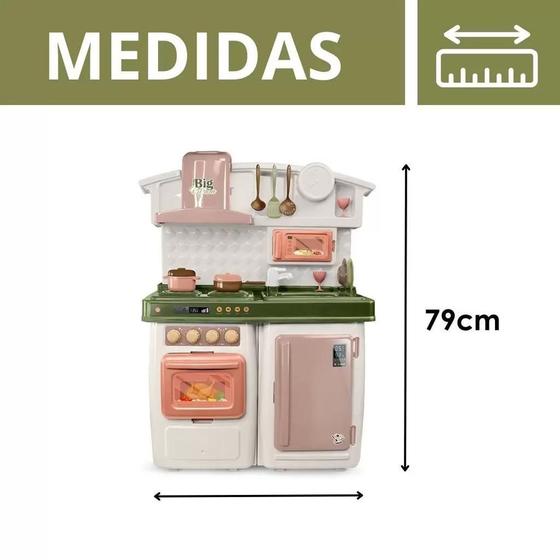 Imagem de Brinquedo Cozinha Completa Big Kitchen Verde 5560 Roma