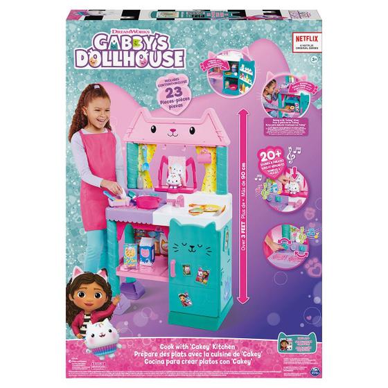 Imagem de Brinquedo cozinha da cakey  cat casa da gabbys dollhouse