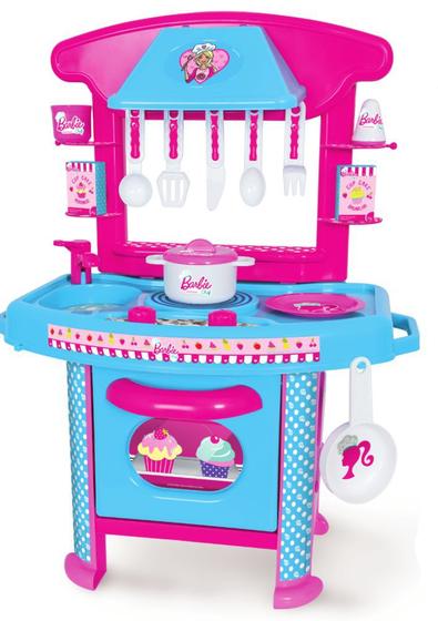 Imagem de Brinquedo Cozinha Infantil da Barbie c/ Acessórios Cotíplas