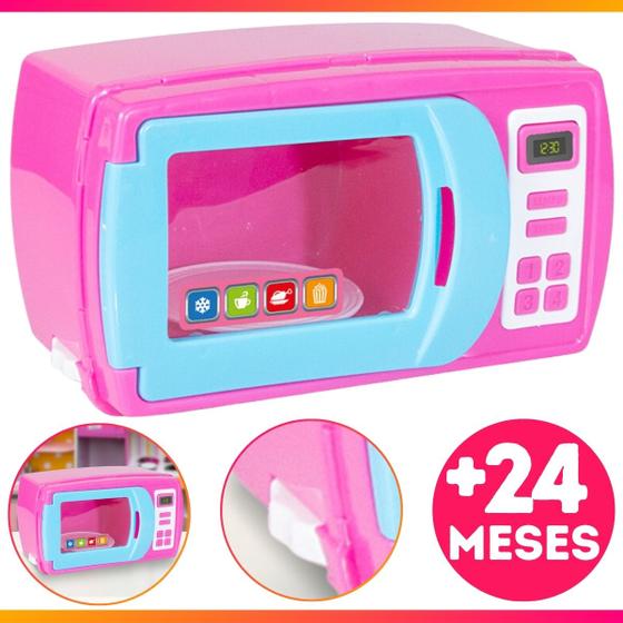 Imagem de Brinquedo Cozinha Menina micro-Ondas Infantil Cor Sortida