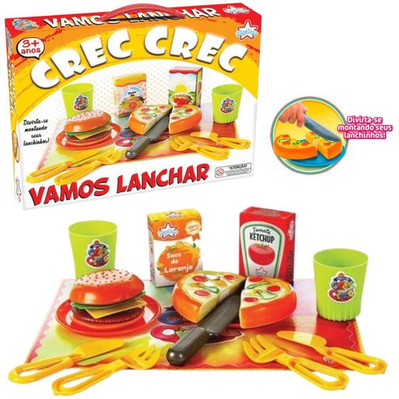 Brinquedo Crec Crec Vamos Lanchar Comidinhas Brinquedo Crec Crec Salada ...