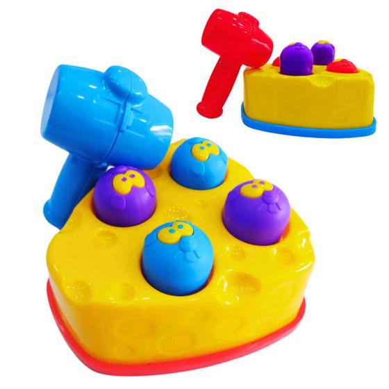 Imagem de Brinquedo Criança Infantil Bate Martelo Rata Tuff Educativo