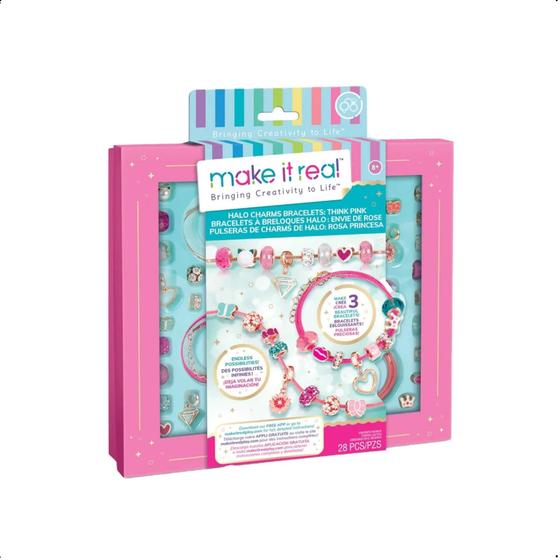 Imagem de Brinquedo crie suas próprías  joias my style by make it real think pink Multikids BR2004