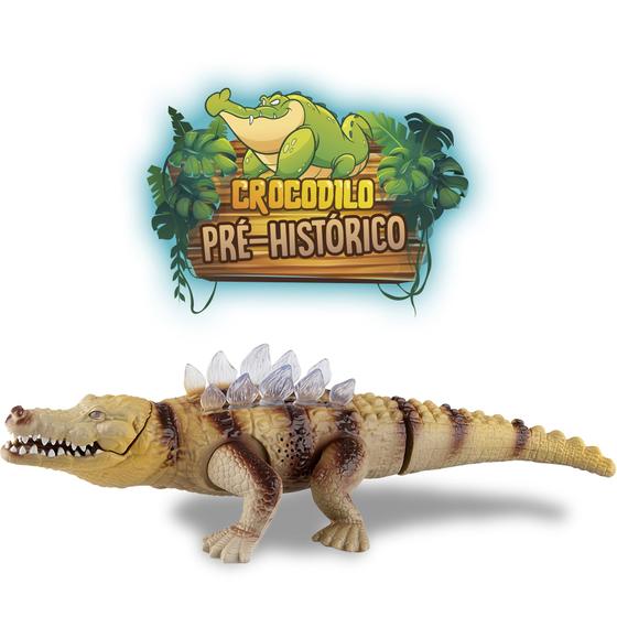 Imagem de Brinquedo Crocodilo Jacaré Anda De Verdade Com Som E Luz - Zoop Toys