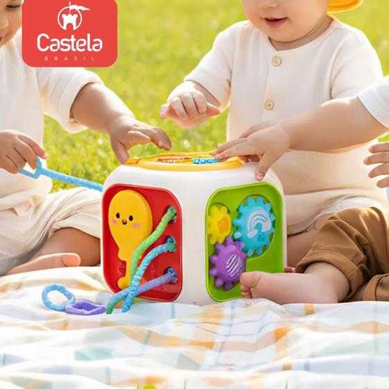 Brinquedo Cubo de Atividades Educativo 6 em 1 - Castela