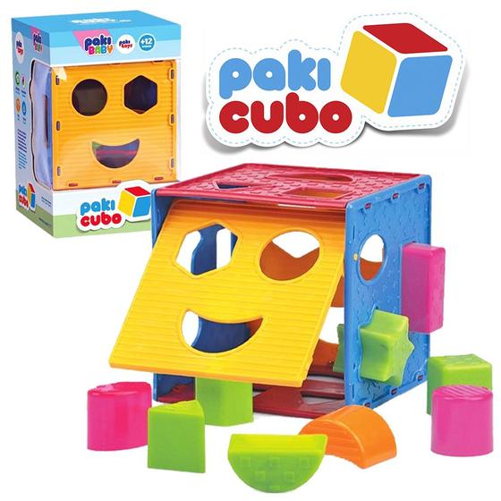 Imagem de Brinquedo Cubo De Encaixe Para Bebê Educativo Criança 1 Ano