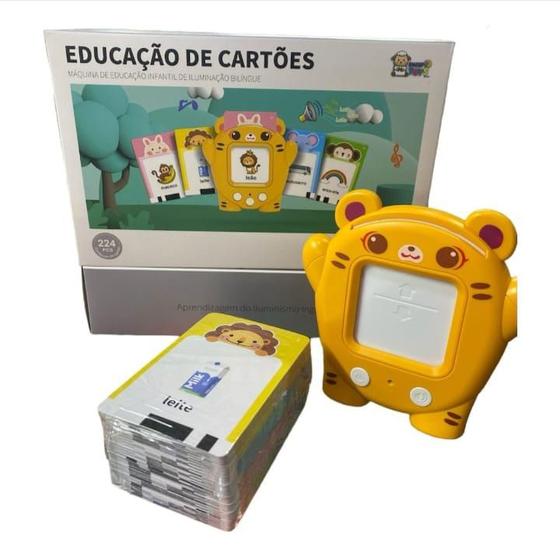 Imagem de Brinquedo de aprendizagem bilingue com figuras e cartas