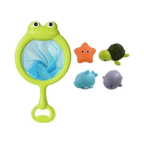 Imagem de Brinquedo de Banho para Bebê com Luzes LED - Animais Fofos Flutuantes