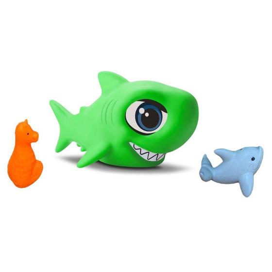 Imagem de Brinquedo de Banho Tubarãozinho Verde Baby Fish - Bee Toys